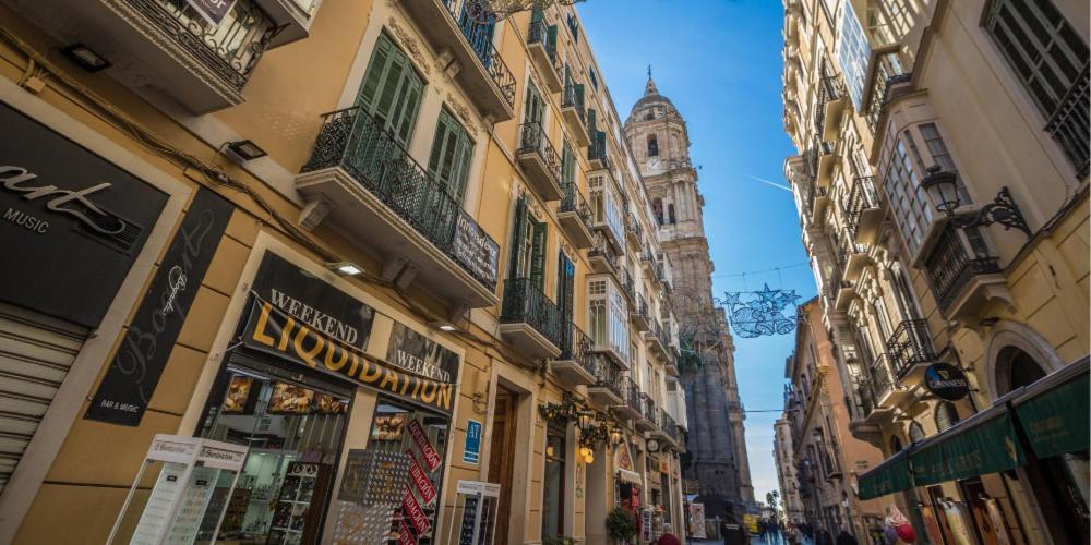 Chic Casa Cathedral At Calle Fresca 2-Bedroom Apartment In Malaga City Center Esterno foto